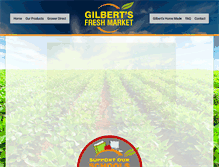 Tablet Screenshot of gilbertsfresh.com.au